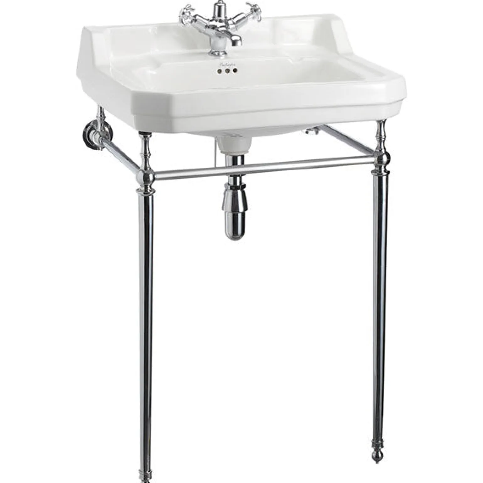 Tvättställ - Burlington Edwardian 61 cm, kromställning