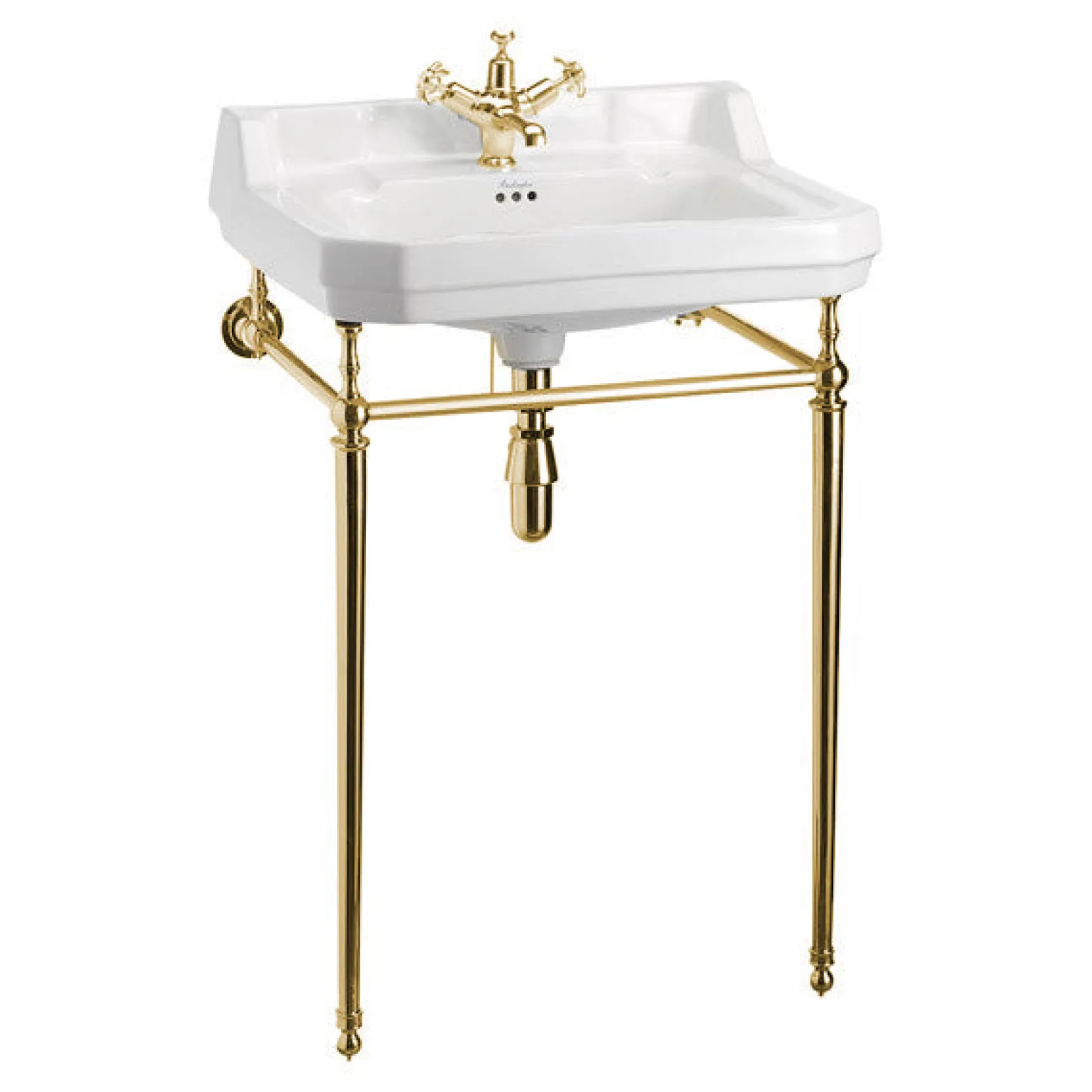 Tvättställ - Burlington Edwardian 56 cm, mässingsställning