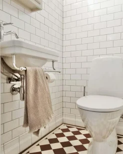Tvättställ Burlington - Edwardian JR 51 cm med handduksstång