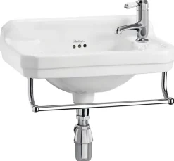 Tvättställ Burlington - Edwardian JR 51 cm med handduksstång