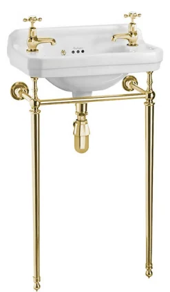 Tvättställ Burlington - Edwardian JR 51 cm med mässingsställning