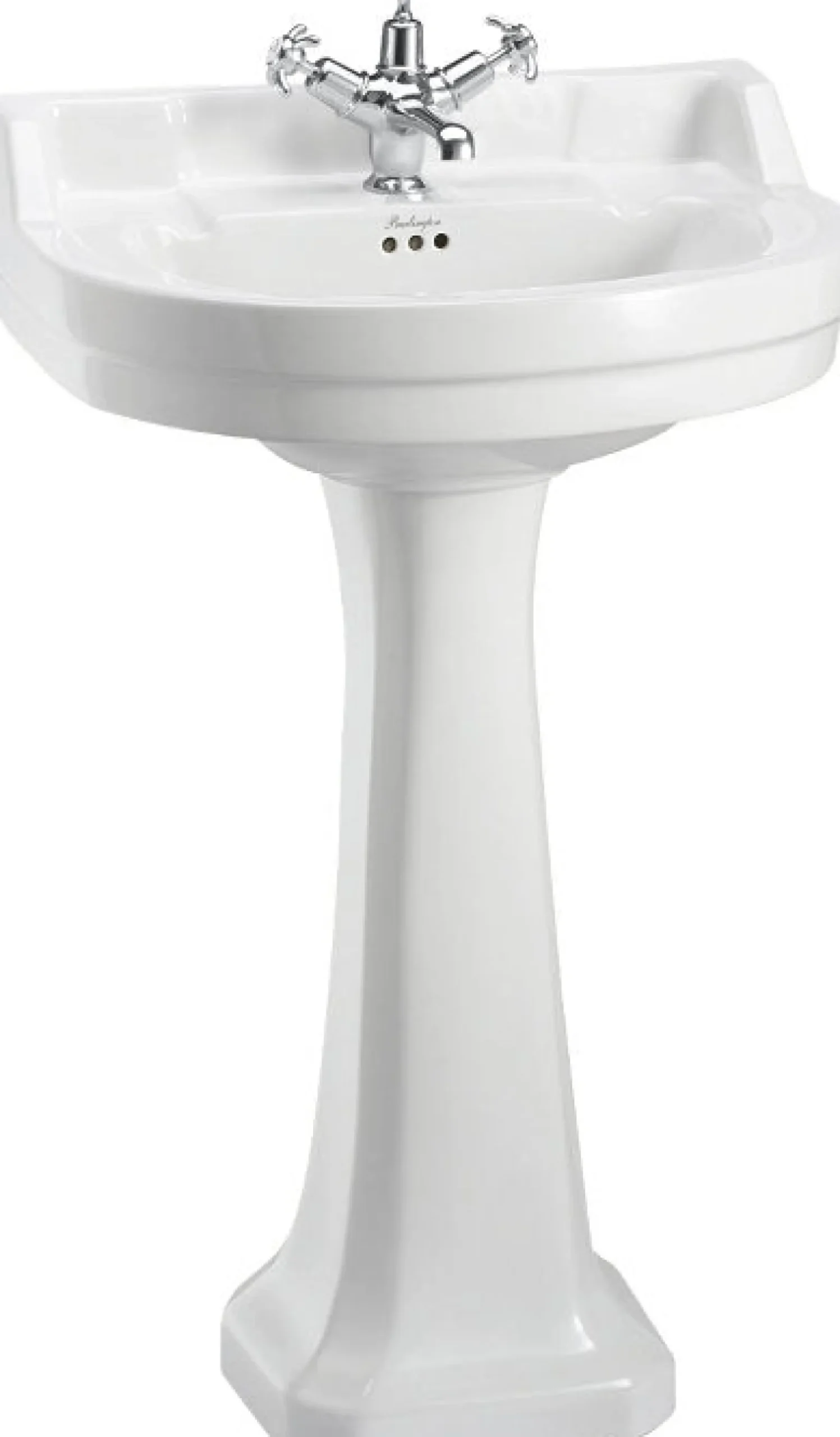Tvättställ - Burlington Edwardian 56 oval med piedestal