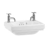 Tvättställ - Riviera mini 45 cm, två blandarhål