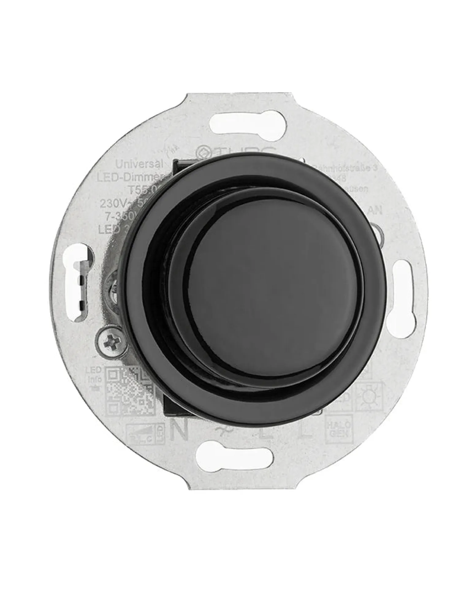 Universaldimmer PRO LED svart Porslin