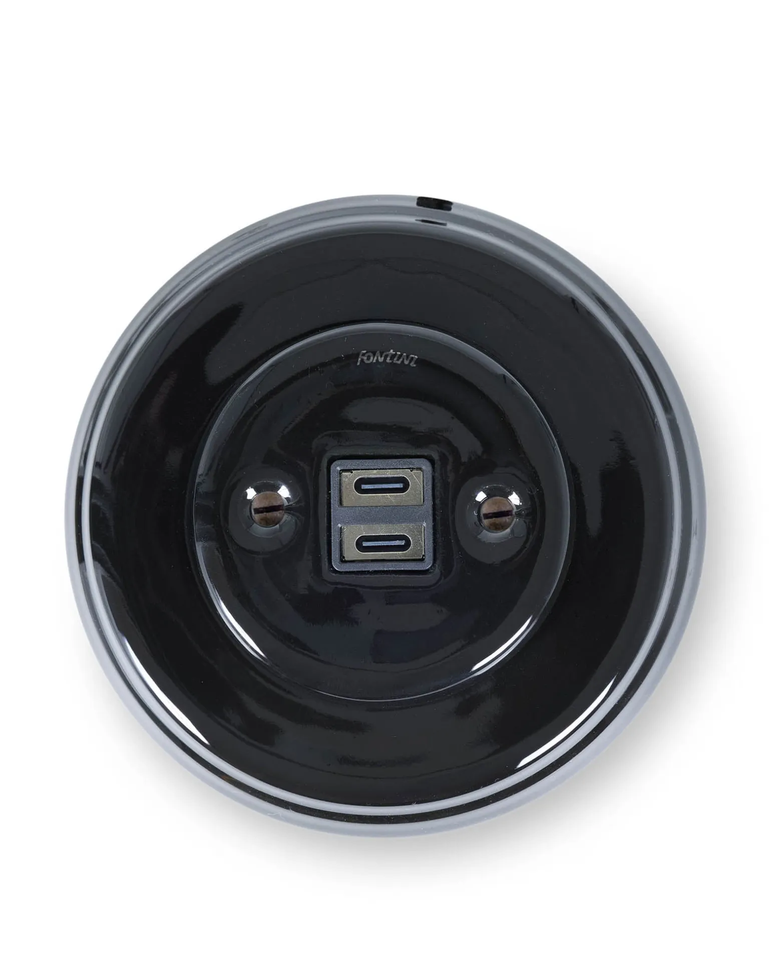 USB-C uttag - Svart porslin, Garby Colonial