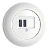USB-uttag - Vitt porslin