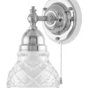Vägglampa - Adelborg nickel klarglas