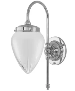 Vägglampa - Blomberg 80 nickel, matt droppe