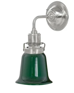 Vägglampa - Lillienstedt nickel, grön klocka