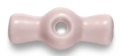 Vred till strömbrytare - Rosa porslin med bronserade skruvar