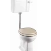 WC - Burlington lågspolande smal cistern, normal sitthöjd utan sits