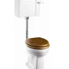 WC - Burlington lågspolande smal cistern & sits