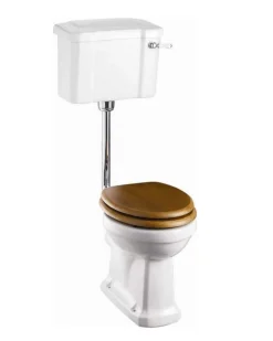 WC - Burlington lågspolande smal cistern & sits