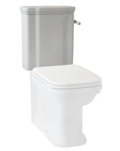 WC-cistern Art Deco - För golvstående med vred på sidan, guld