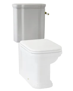 WC-cistern Art Deco - Med spolvred, Brons