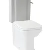 WC-cistern Art Deco - Med spolvred, krom