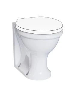 WC - Guild back-to-wall toalett utan sits