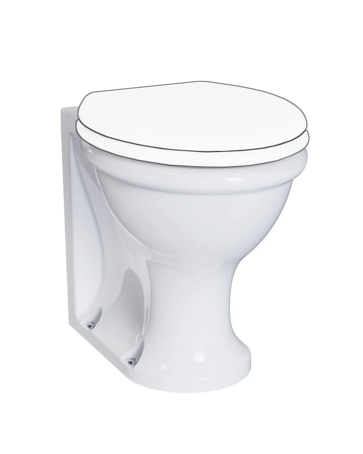 WC - Guild back-to-wall toalett utan sits