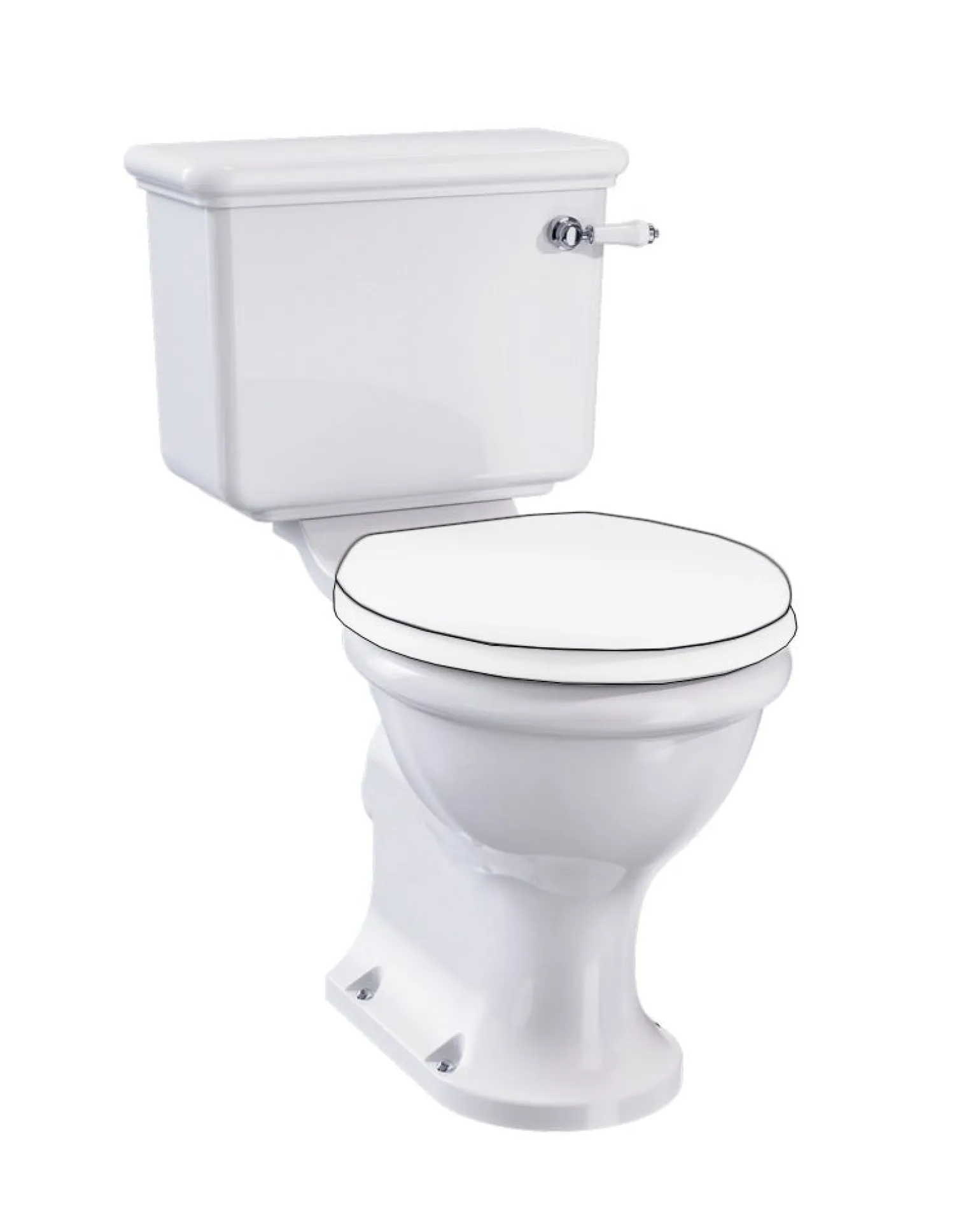 WC - Guild golvstående toalett, P-lås utan sits