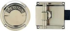 WC-regel rund - Toalettlås nickel