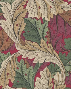 William Morris & Co. Tapet - Acanthus Madder/Thyme