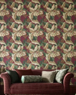 William Morris & Co. Tapet - Acanthus Madder/Thyme