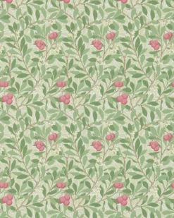 William Morris & Co. Tapet - Arbutus Olive/Pink