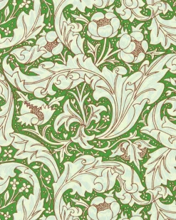 William Morris & Co. Tapet - Bachelor´s Button Leaf Green/Sky