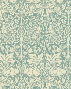 William Morris & Co. Tapet - Brer Rabbit Slate/Vellum