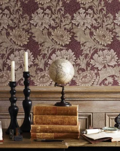 William Morris & Co. Tapet - Chrysanthemum Ivory/Canvas
