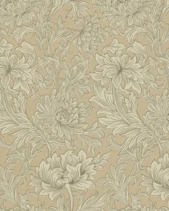 William Morris & Co. Tapet - Chrysanthemum Toile Ivory/Gold