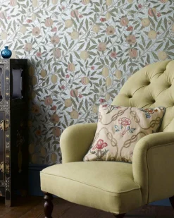 William Morris & Co. Tapet - Fruit Beige/Gold/Coral