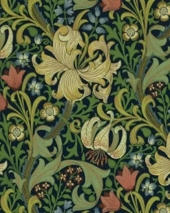 William Morris & Co. Tapet - Golden Lily Indigo
