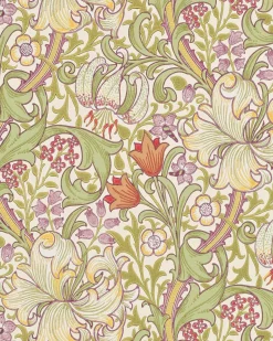 William Morris & Co. Tapet - Golden Lily Olive/Russet