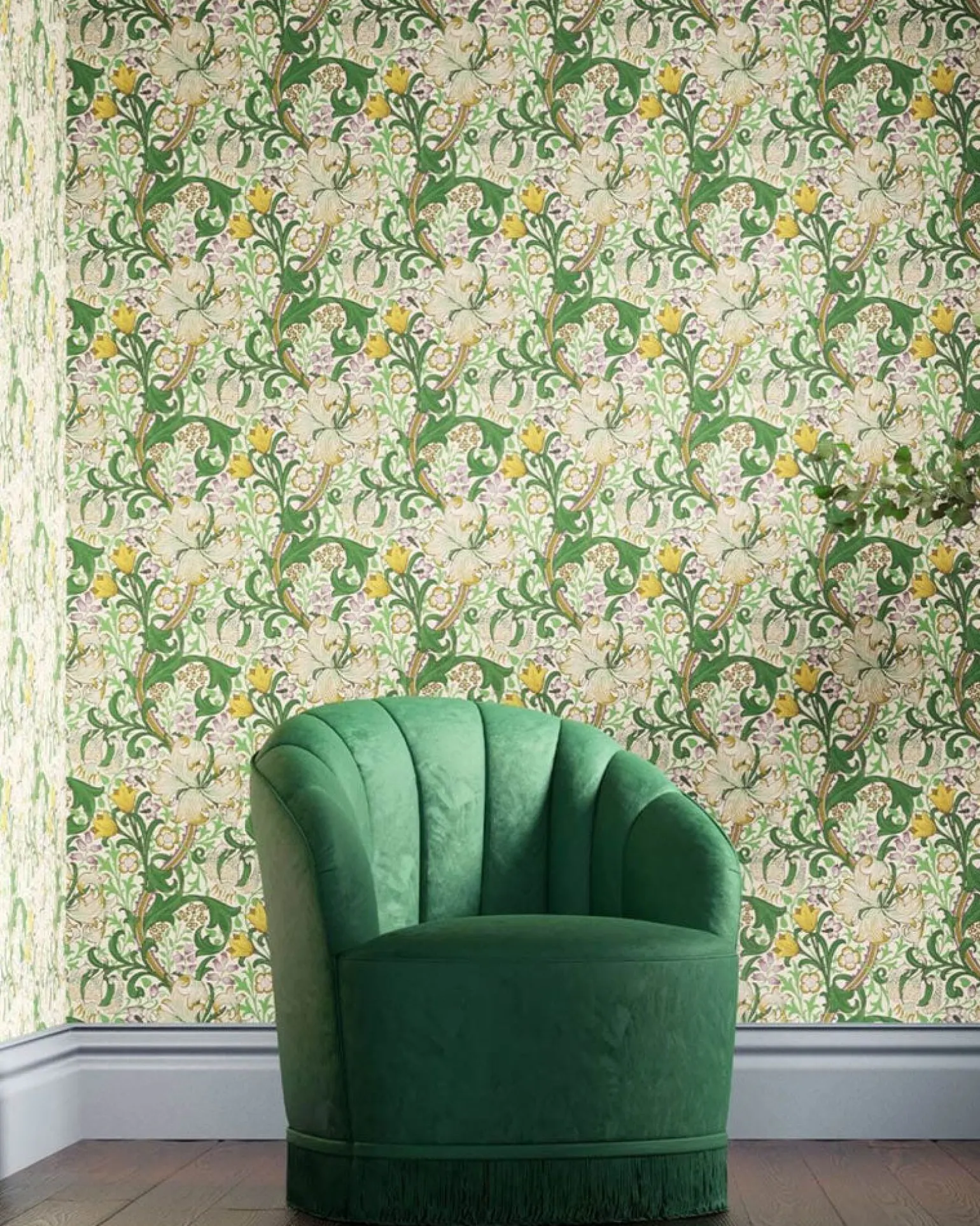 William Morris & Co. Tapet - Golden Lily Secret Garden