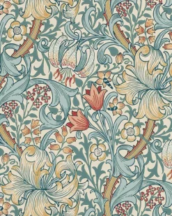 William Morris & Co. Tapet - Golden Lily Slate/Manilla