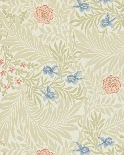 William Morris & Co. Tapet - Larkspur Manilla/Old Rose