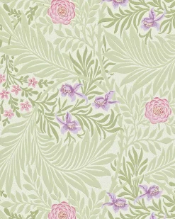 William Morris & Co. Tapet - Larkspur Olive/Lilac