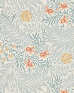 William Morris & Co. Tapet - Larkspur Slate/Russet