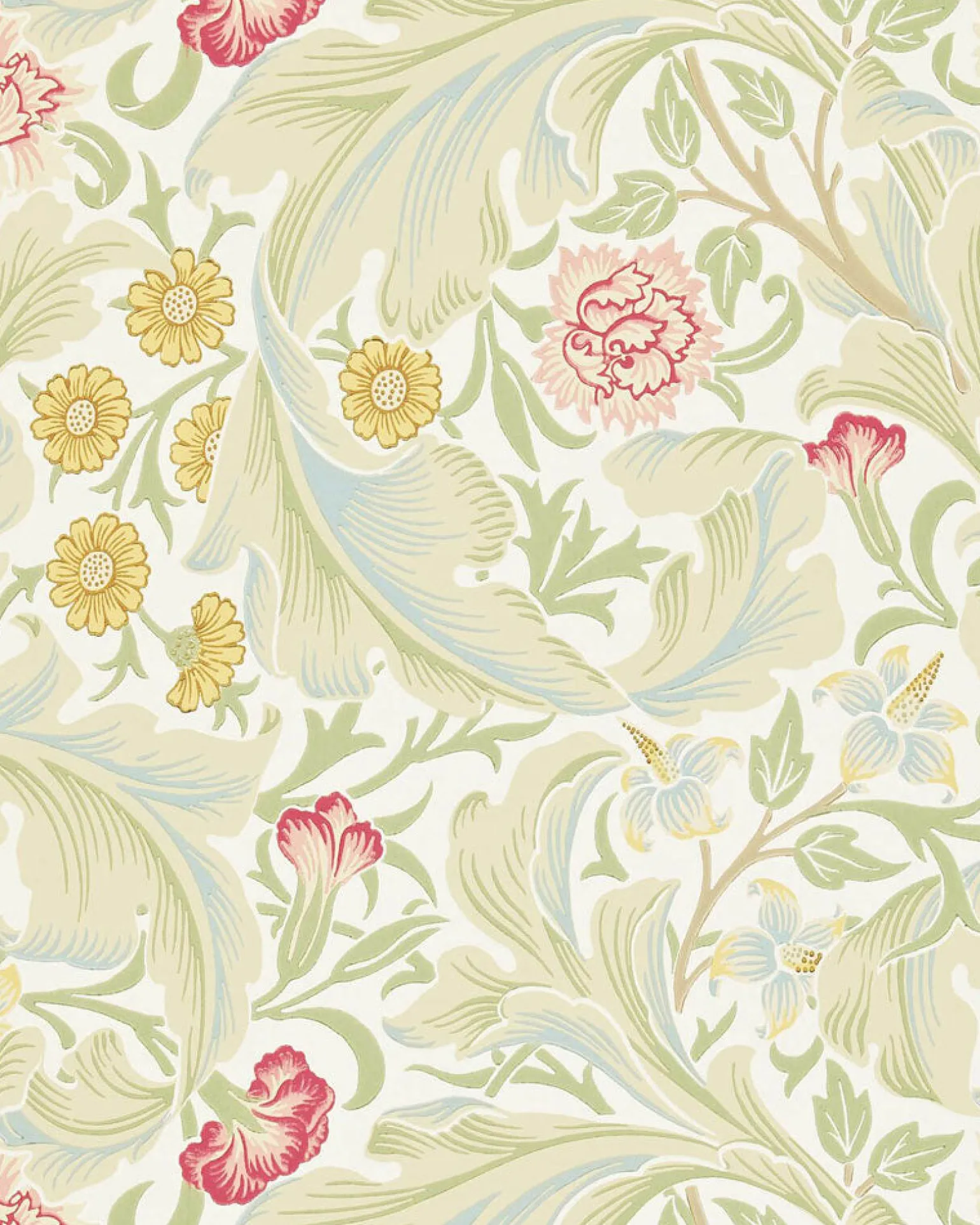 William Morris & Co. Tapet - Leicester marble/rose