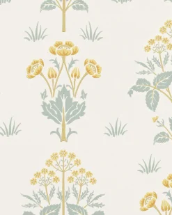 William Morris & Co. Tapet - Meadow Sweet Gold/Slate
