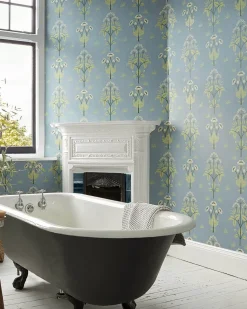William Morris & Co. Tapet - Meadow Sweet Mineral Blue