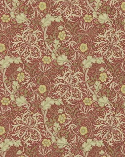 William Morris & Co. Tapet - Morris Seaweed Red/Gold