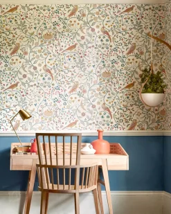 William Morris & Co. Tapet - Newill indigo saffron