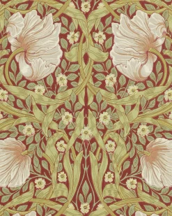 William Morris & Co. Tapet - Pimpernel Brick/Olive