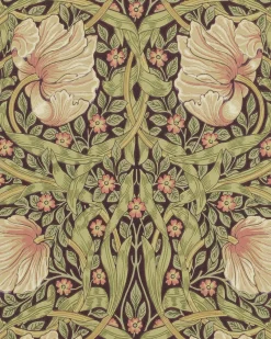 William Morris & Co. Tapet - Pimpernel Bullrush/Russet