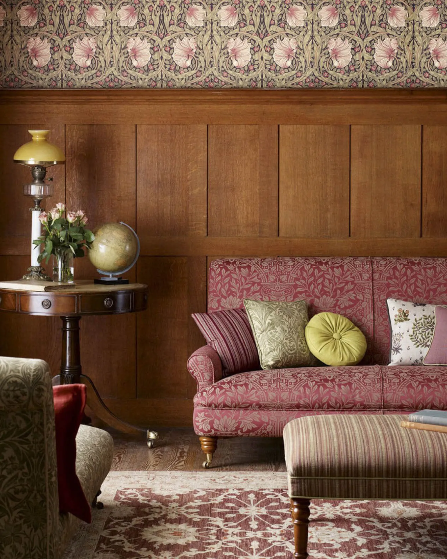 William Morris & Co. Tapet - Pimpernel Fig/Sisal