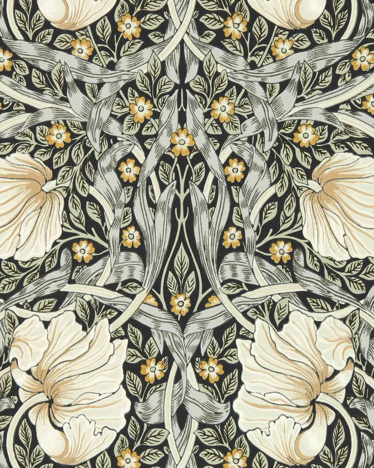 William Morris & Co. Tapet - Pimpernel Ink/Sage