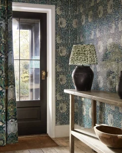 William Morris & Co. Tapet - Pimpernel Midnight/Opal