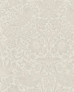 William Morris & Co. Tapet - Pure Strawberry Thief Ecru/Cream